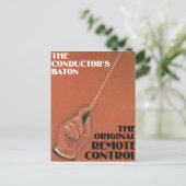 Baton van de geleider briefkaart (Staand voorkant)