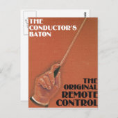 Baton van de geleider briefkaart (Voorkant / Achterkant)