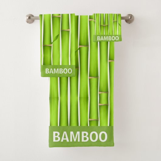 Bâtonnets de bambou vert chanceux calligraphie mod (En situation)
