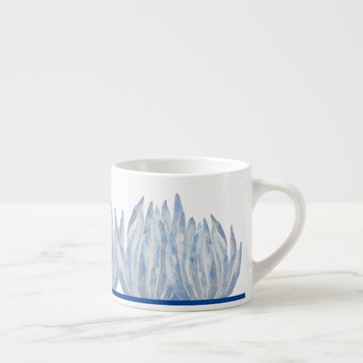 Bâtons à mâchoires bleues sur une Mug Espresso (Droite)