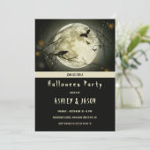 Bats and Crow Halloween Kaart (Staand voorkant)