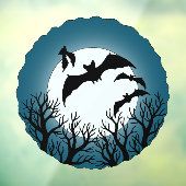 Bats and Trees Against the Moon Raamsticker (Vel 3)
