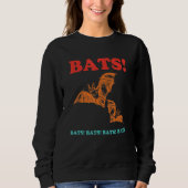 Bats! Bats! Bats! Bats! Bats! Funny Retro Apparel Trui (Voorkant)