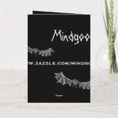 bats Carte Halloween (Dos)