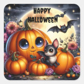 Bats Et Sticker Citrouille Halloween (Devant)