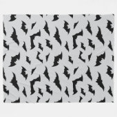 Bats Everywhere Halloween Plush Fleece Deken (Voorkant (Horizontaal))