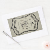 Bat's Fur Halloween Jar Sticker Label (Envelop)