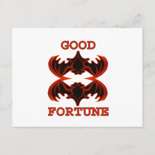 Bats Good Fortune 1 Het MUSEUM Zazzle Gifts Briefkaart