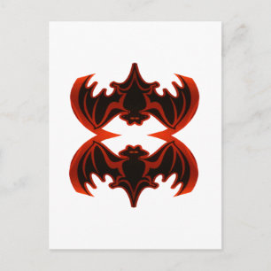 Bats Good Fortune Het museum Zazzle Gifts Briefkaart