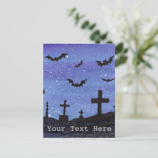 Bats Graveyard Briefkaart (Staand voorkant)
