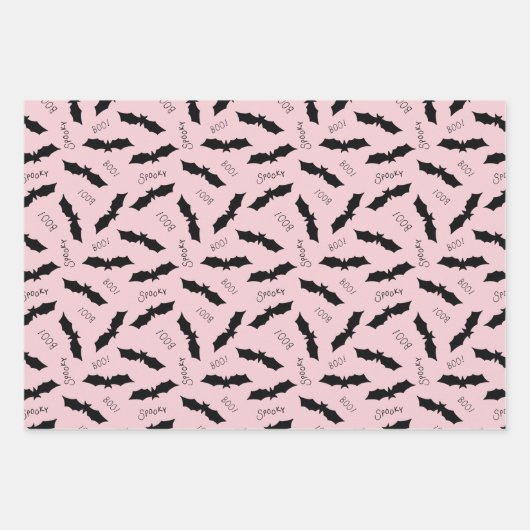 Bats Halloween Party Inpakpapier Vel (Voorkant)