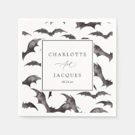 Bats Halloween Wedding - Wit Servet