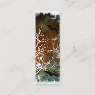 bats nuit dehors carte de visite maigre