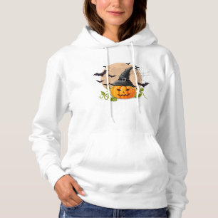 Bats Pumpkin en Moon Hoodie