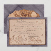 Bats Tea Party Halloween Costume Party Kaart (Voorkant / Achterkant)