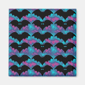 BatsAndBowsTILEpinkblue Magneet (Voorkant)