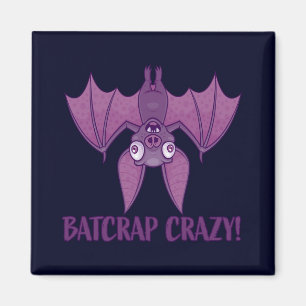 Batshit Crazy Wacky Cartoon Bat Magneet