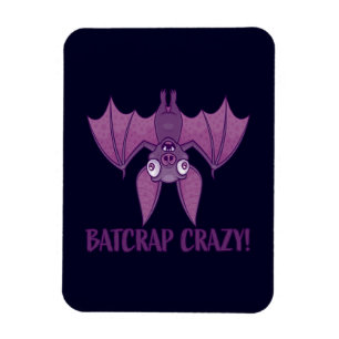 Batshit Crazy Wacky Cartoon Bat Magneet