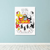 Batson Family Crest Canvas Afdruk (Insitu (Houten vloer))