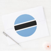 Batswana Vlag, Vlag van Botswana Ronde Sticker (Envelop)