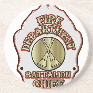 Battalion Chief Shield Design Zandsteen Onderzetter