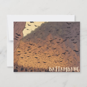 Battambang Bat Caves briefkaart