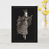 Batte victorienne - carte #2 (personnaliser) (Fleur jaune)