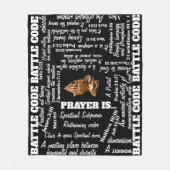 BATTELCODE (PRAYER BLANKET) FLEECE DEKEN (Voorkant)