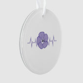 Battement de coeur de fleur violette (devant)