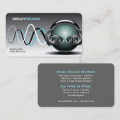 Battements fous - cartes de visite du DJ (Devant / Derrière)