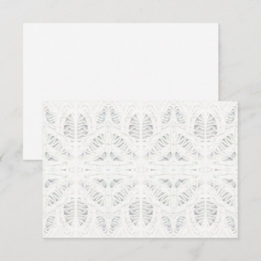 BATTENBURG LACE 3.5x5 Carte plate / Horizontale (Devant / Derrière)