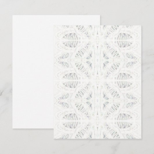BATTENBURG LACE 4.25x5.5 Carte plate / Verticale (Devant / Derrière)