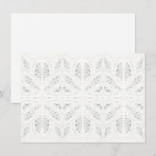 BATTENBURG LACE 4.5x6.25 Carte plate / Horizontal (Devant / Derrière)