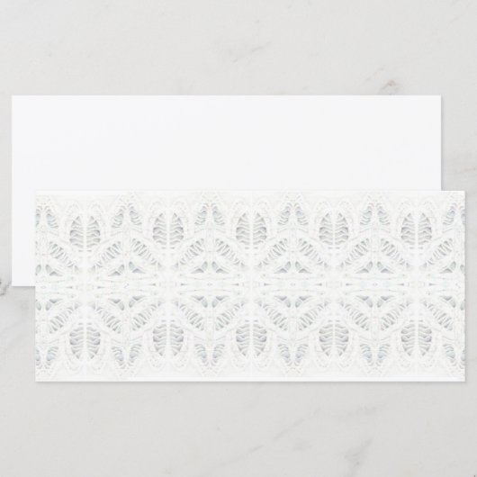 BATTENBURG LACE 4x9.25 Carte plate / Horizontal (Devant / Derrière)