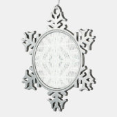 BATTENBURG LACE Pewter Snowflake Ornament (Rechts)