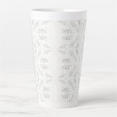 BATTENBURG LACE Tall Latte Mug (Devant)