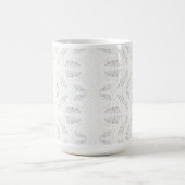 BATTENBURG LACE Tall White Mug (Centre)