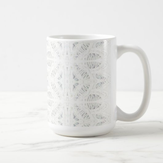 BATTENBURG LACE Tall White Mug (Droite)