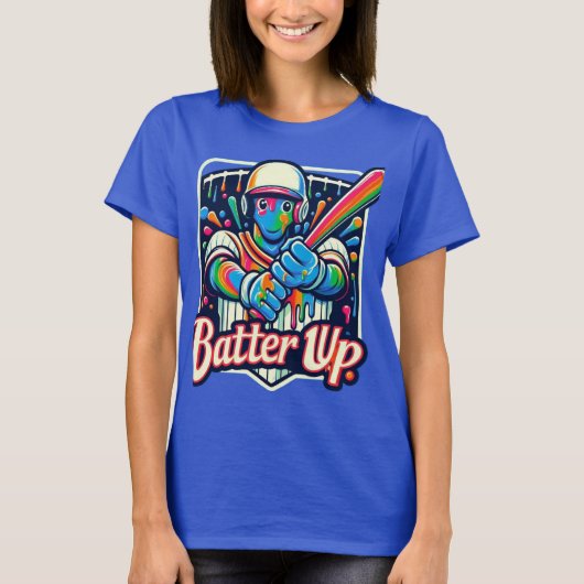 Batter omhoog t-shirt (Voorkant)
