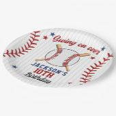 "Batter Up – Baseball Theme Party for Boys Papieren Bordje (Gekanteld)