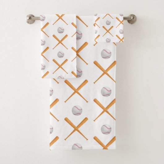 Batter up honkbal sport patroon bad handdoek (Insitu)