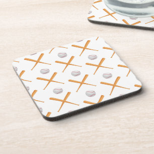 Batter up honkbal sport patroon bier onderzetter