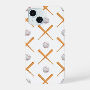 Batter up honkbal sport patroon iPhone 15 hoesje