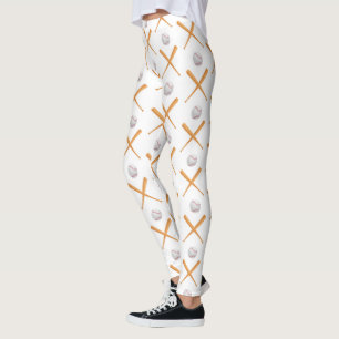 Batter up honkbal sport patroon leggings