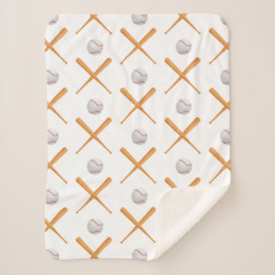 Batter up honkbal sport patroon sherpa deken