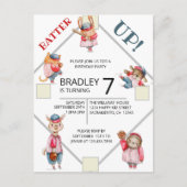 Batter Up! Invitation pour l'anniversaire des garç (Devant)