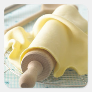 Batter voor begin vierkante sticker