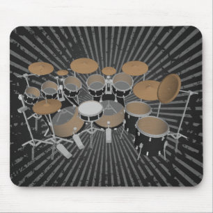 Batterie 10 Pièces Noir : Tapis de Souris Noir : K