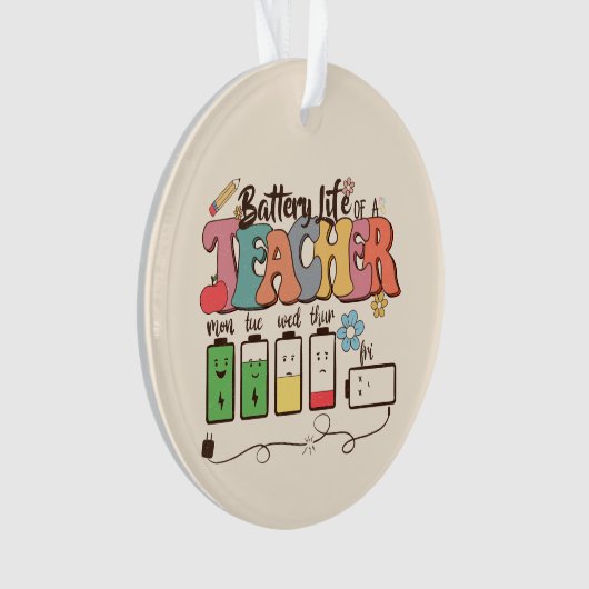 Batterie à vie de l'enseignant (devant)