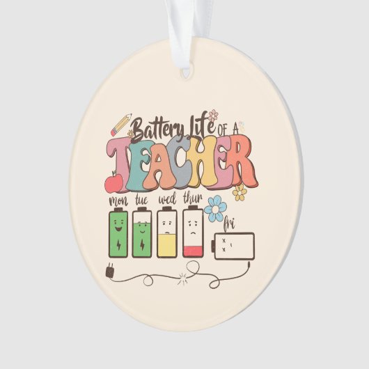 Batterie à vie de l'enseignant (devant)